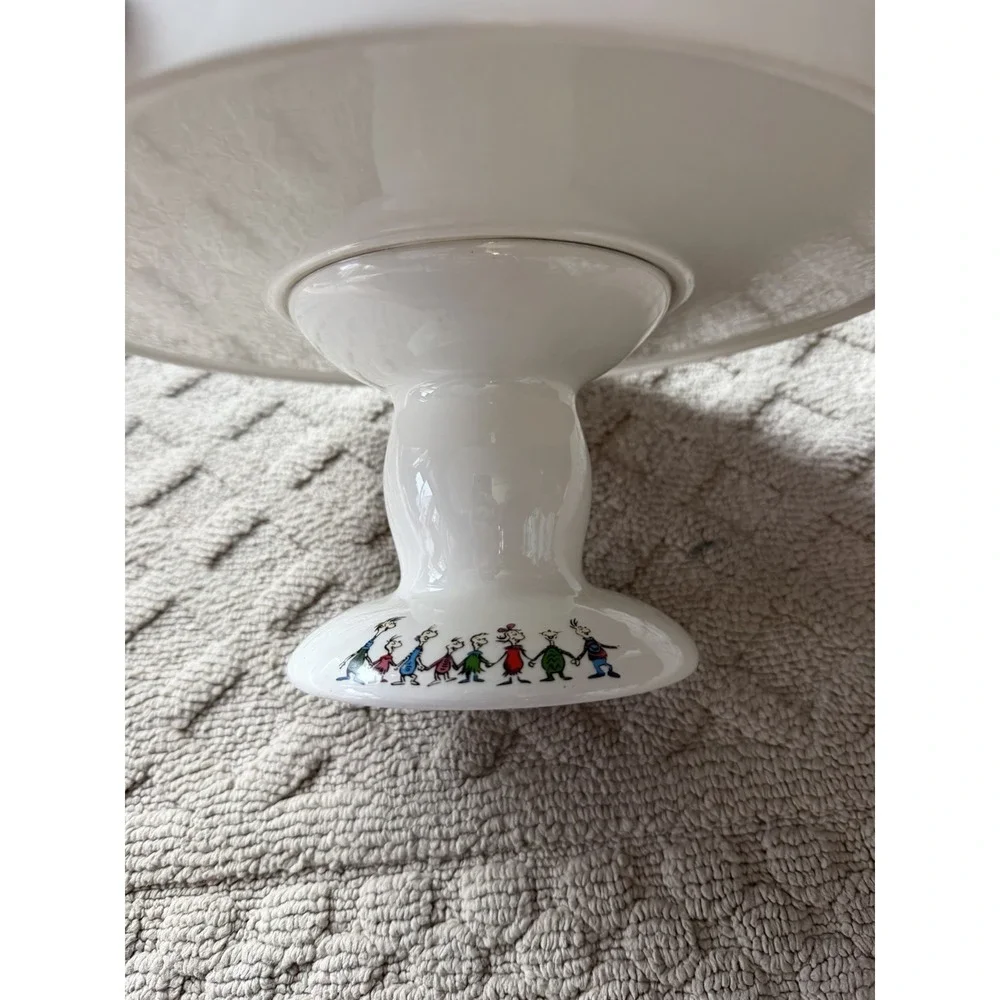 Merry Grinchmas Cake Stand with Detailed‎ Christmas Characters